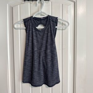 Lululemon Athletica Blue Back Criss Cross Tank Top